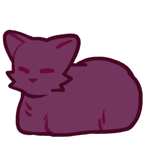 A black cat with closed eyes loafing
